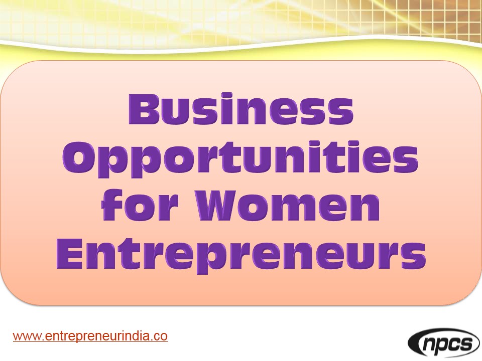Women Entrepreneurship (with Project Profiles)
