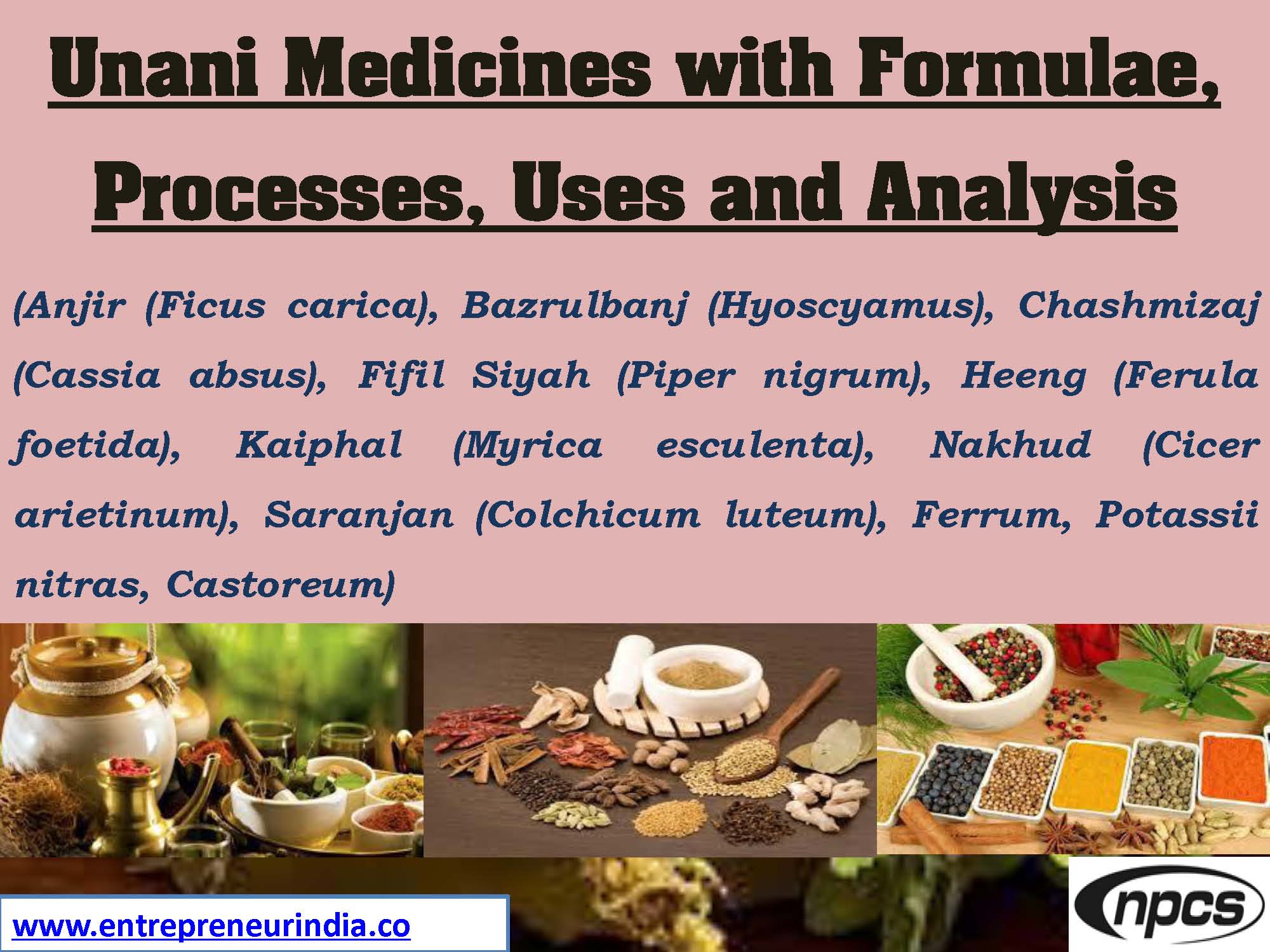 Unani Medicines with Formulae, Processes, Uses and Analysis