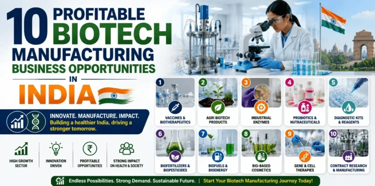 10 Profitable Biotech Manufacturing Business Opportunities in India - NPCS Blog