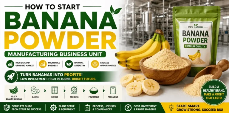 How to Start Banana Powder Manufacturing Business Unit in India - NPCS Blog