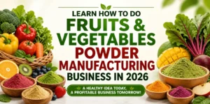Learn How to do Fruits & Vegetables Powder Manufacturing Business in 2026 - NPCS Blog