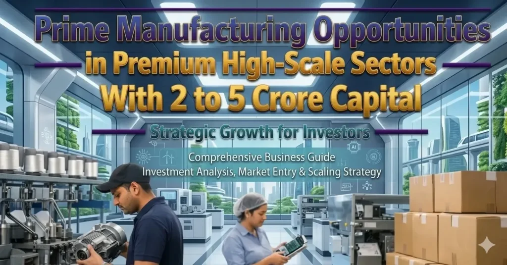 2 to 5 crore capital business investment opportunities