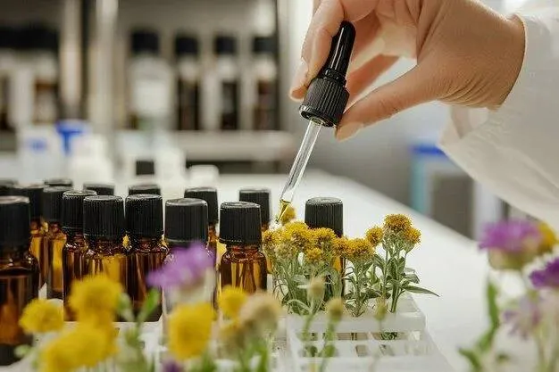 eco-friendly herbal skincare and body care products display