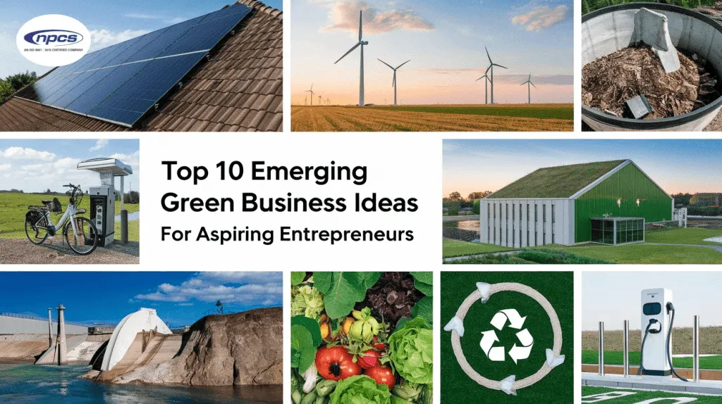 top emerging green business ideas with renewable energy recycling eco-friendly products and sustainable services