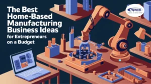 home based manufacturing products and workspace with craft supplies and small equipment