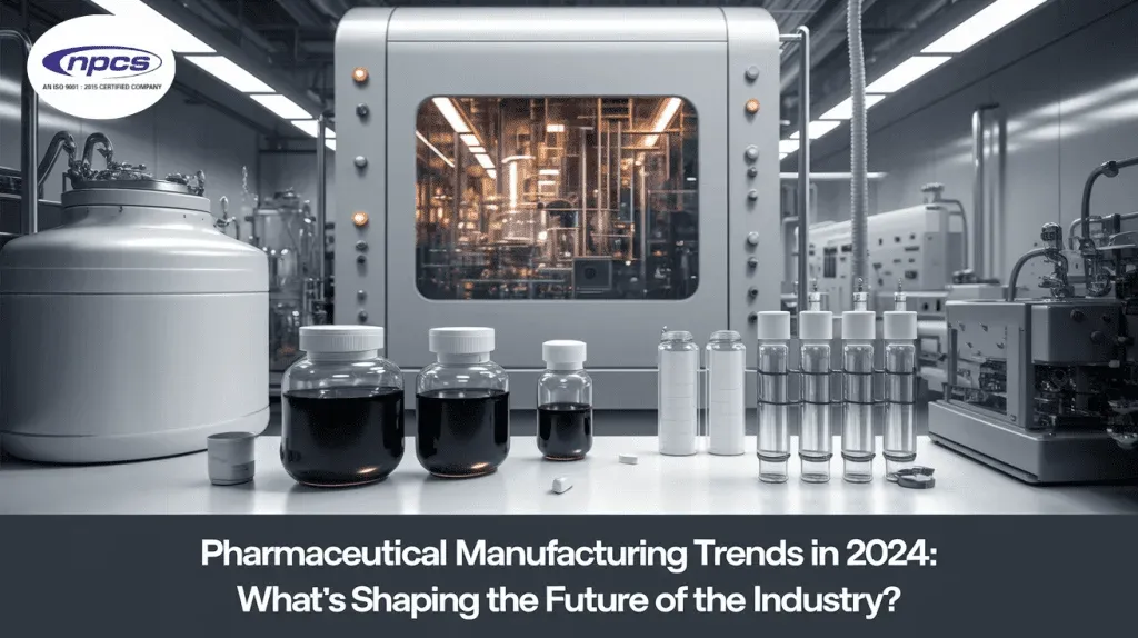 pharmaceutical manufacturing trends 2025 featuring automation, digital production and sustainable practices