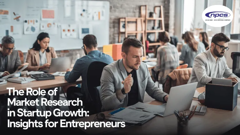 market research for startups showing data analysis, customer insights and business growth planning