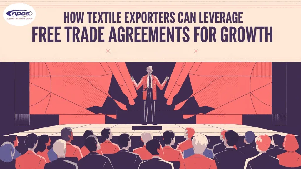 Indian textile exports benefiting from free trade agreements with reduced tariffs and expanded market access
