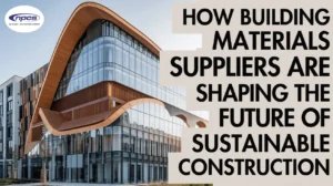 eco friendly building materials like recycled concrete, bamboo panels, and insulated concrete blocks supplied for sustainable construction