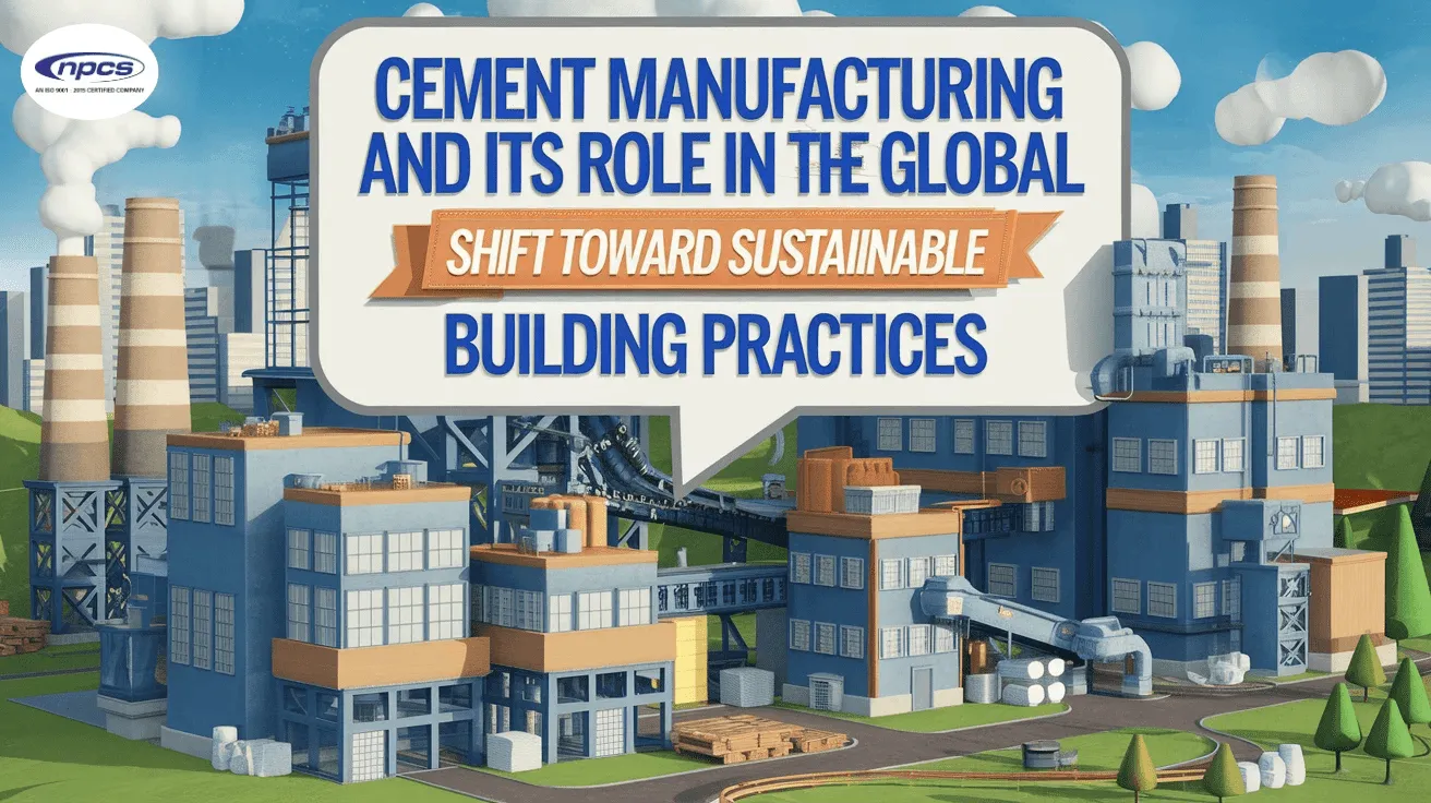 sustainable cement manufacturing with blended materials, renewable energy and green building practices