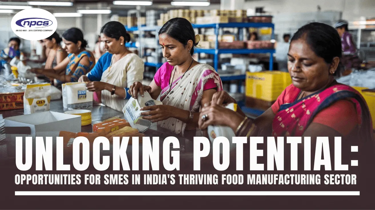 Small and medium food manufacturing business producing packaged snacks and beverages in India