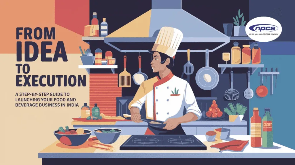 Entrepreneur planning a food and beverage business launch with market research and strategy