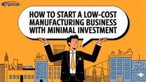 Low cost manufacturing setup with small tools and products being made by hand