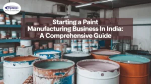Small scale paint manufacturing unit with mixing tanks and filling machines