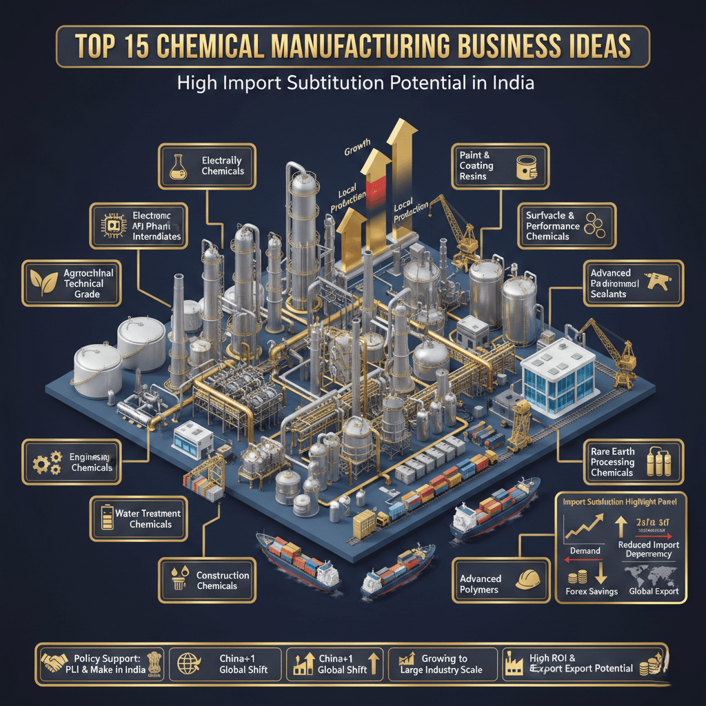 Chemical Manufacturing Business Ideas in India