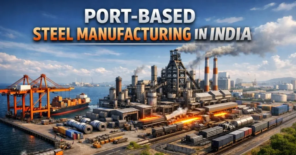 port-based steel manufacturing in India