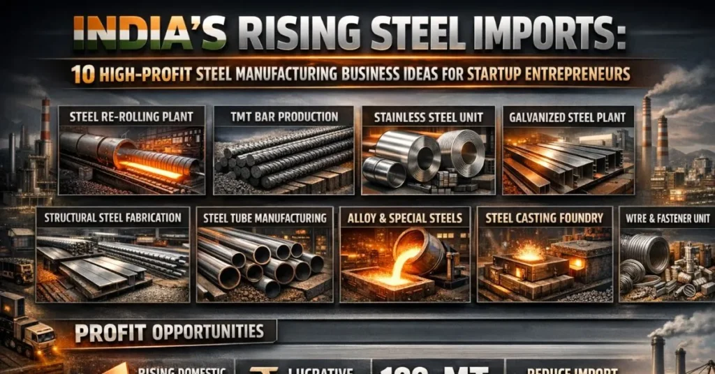 Steel manufacturing startup India production plant