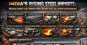 Steel manufacturing startup India production plant