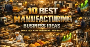 Best manufacturing business ideas in India 2026 for low investment and high profit