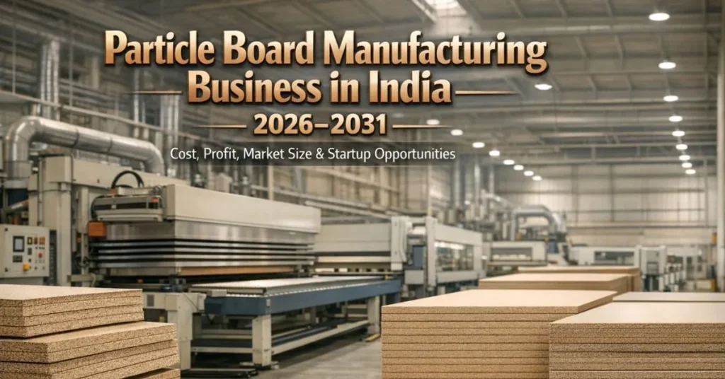 Particle board manufacturing plant in India with modern production machinery