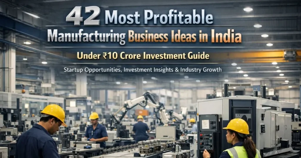 profitable manufacturing business ideas in India plant setup
