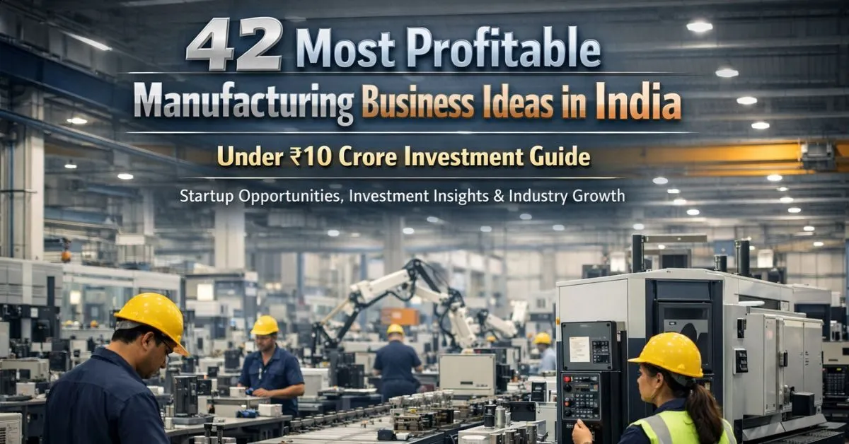 profitable manufacturing business ideas in India plant setup