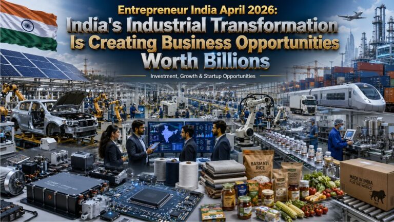 Entrepreneur India April 2026 manufacturing business opportunities in India