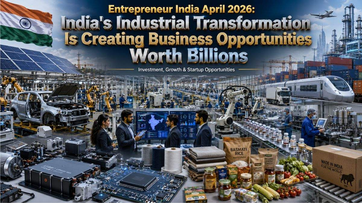 Entrepreneur India April 2026 manufacturing business opportunities in India