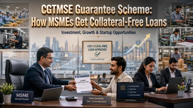 CGTMSE loan scheme for MSME collateral free loan