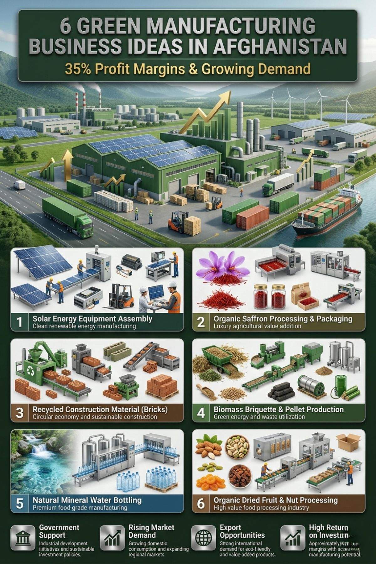 Green Manufacturing Business Ideas in Afghanistan