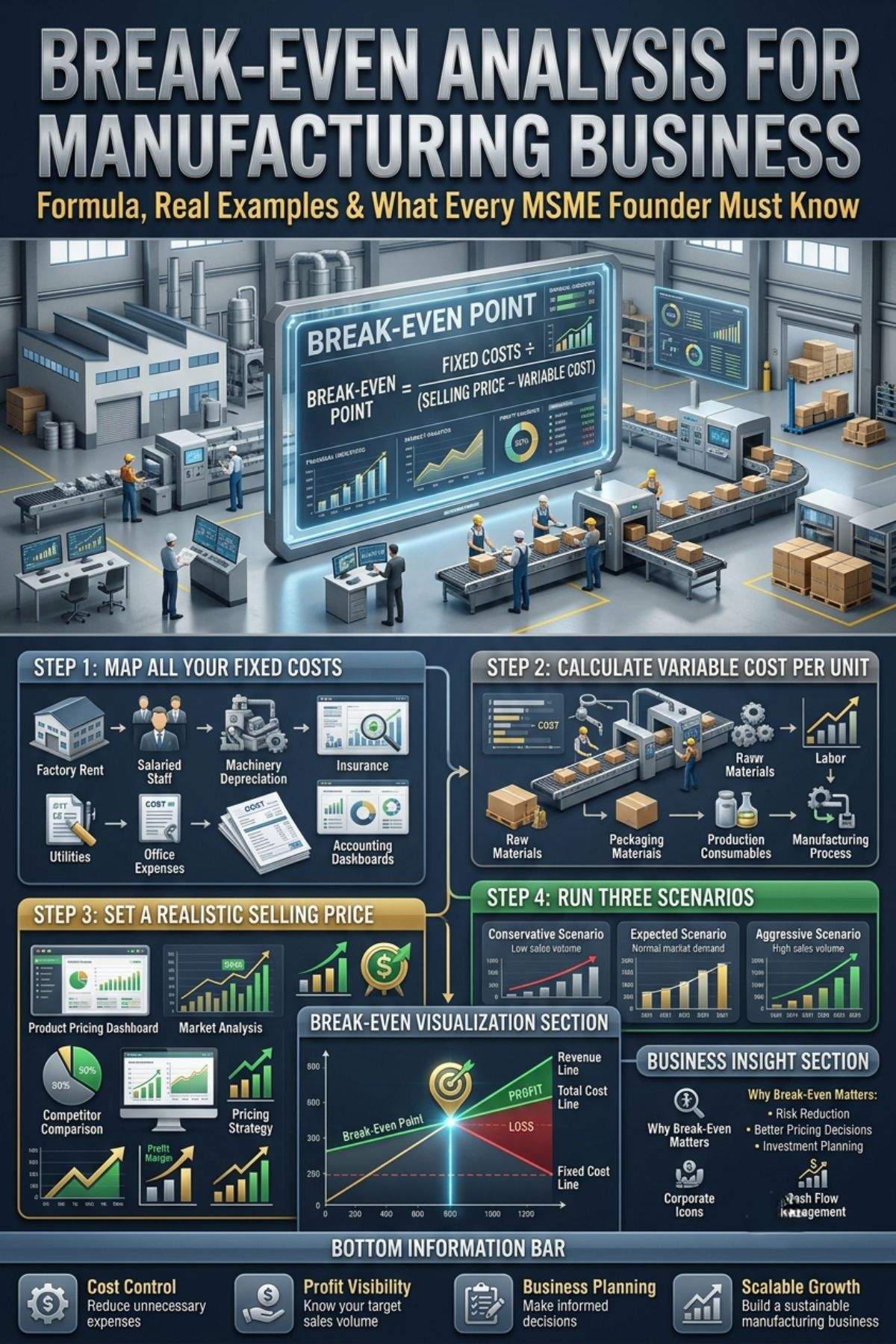 Break Even Analysis for Manufacturing Business