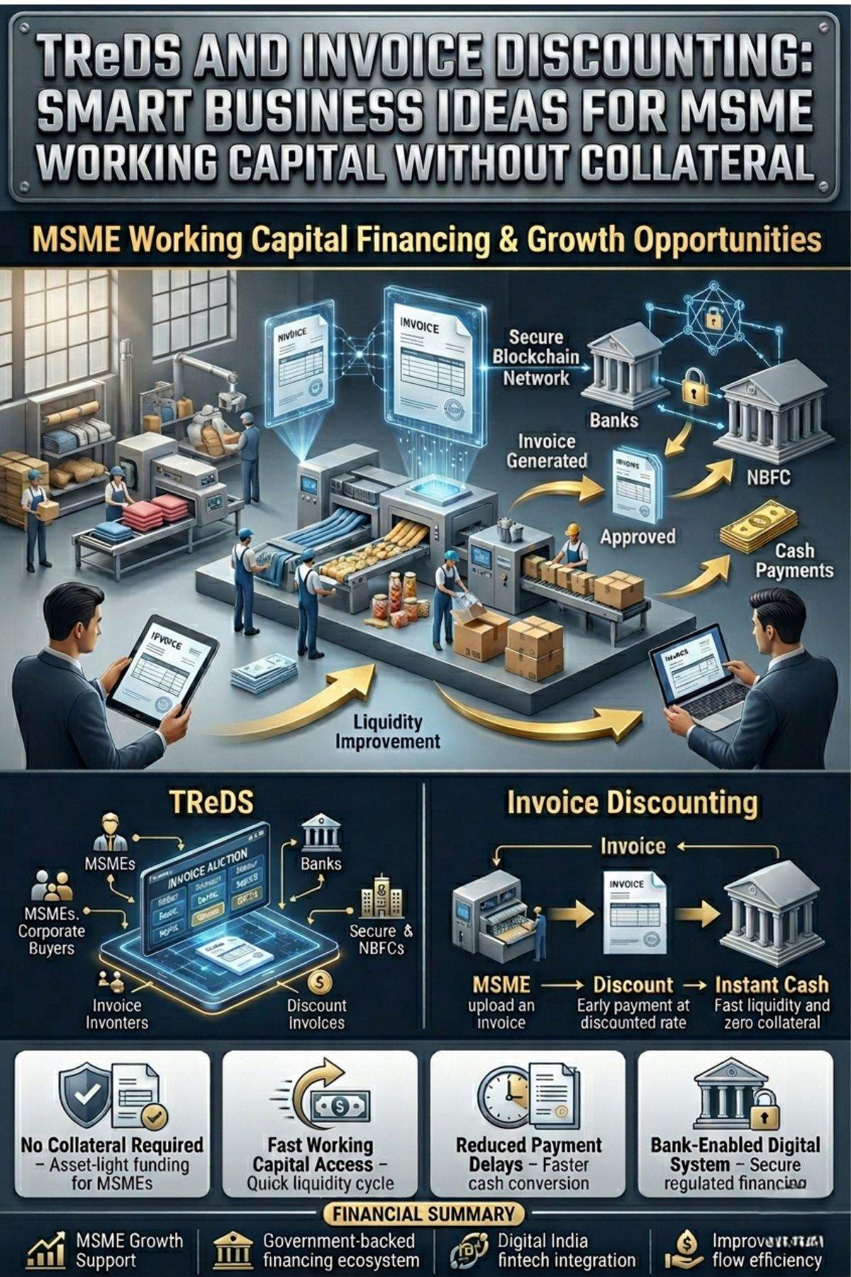 TReDS invoice discounting for MSME