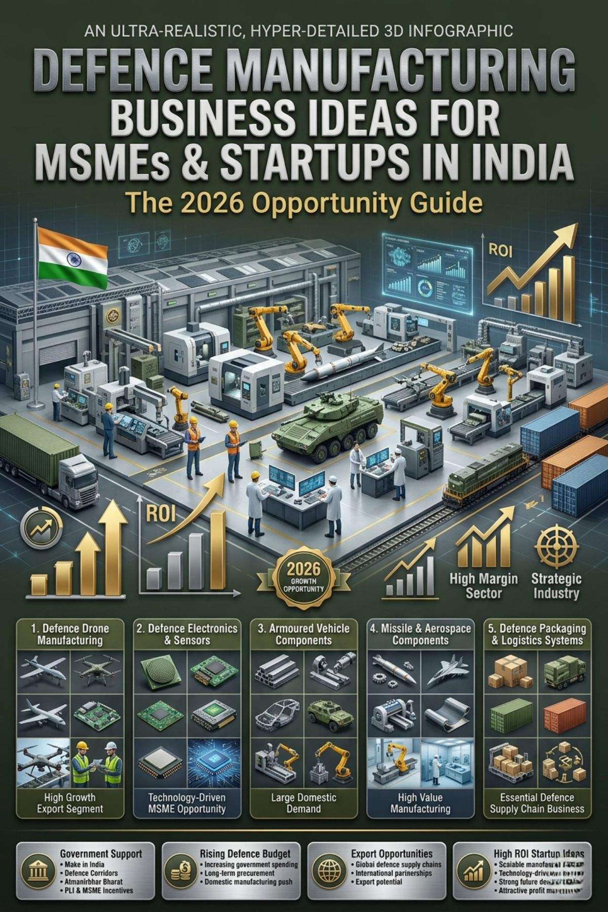 Defence Manufacturing Business Ideas in India 2026