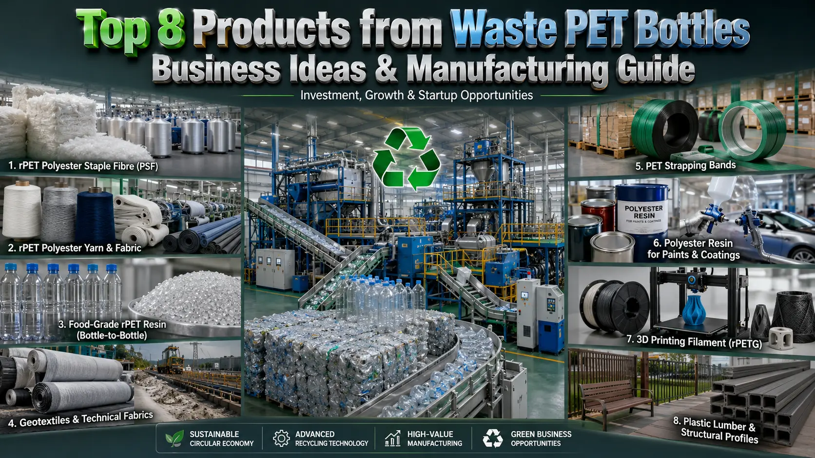 PET Bottle Recycling Business: Top 8 Products Ideas