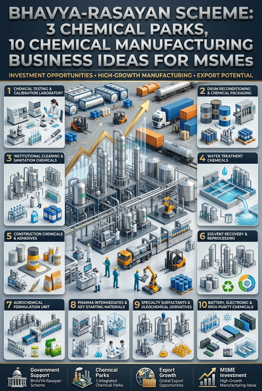 BHAVYA Rasayan Scheme chemical manufacturing business ideas for MSMEs