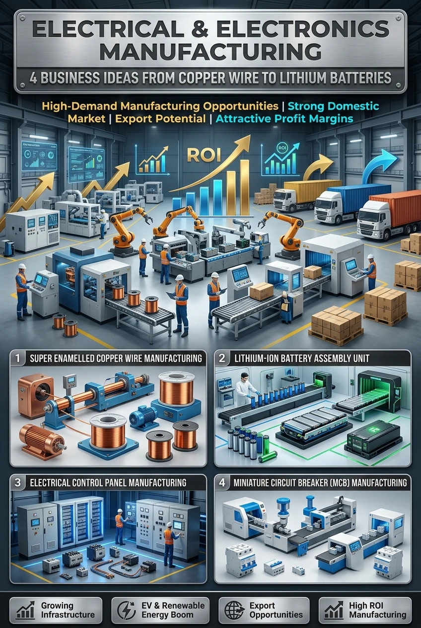 4 Profitable Electrical & Electronics Manufacturing Businesses