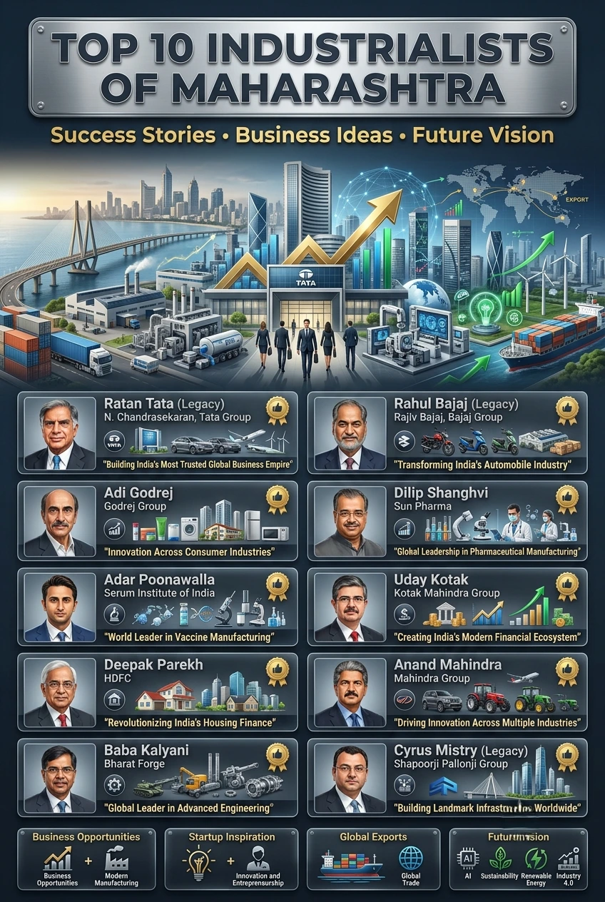Top 10 Industrialists of Maharashtra: Success Stories
