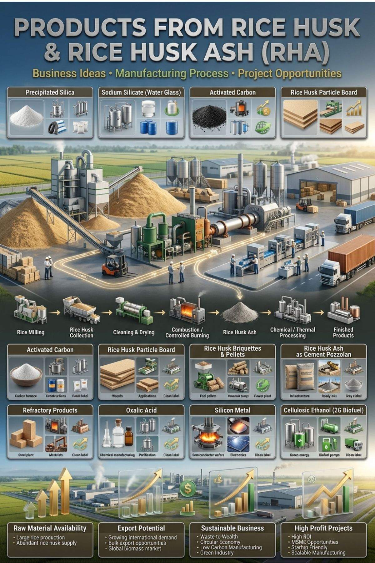 Rice Husk Products Business Ideas