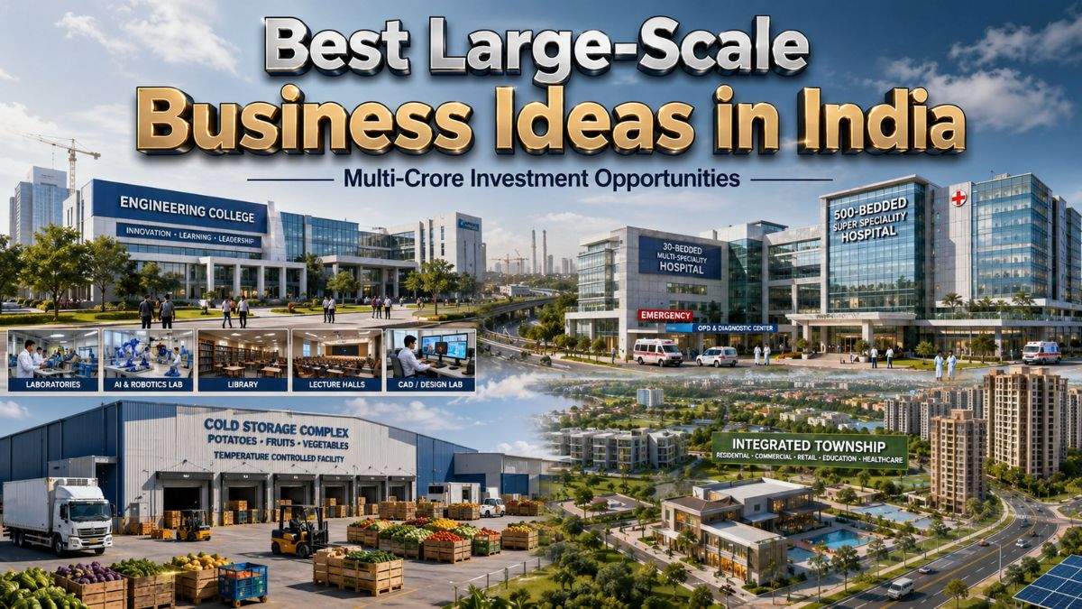 Best Large Scale Business Ideas in India | Crore Projects