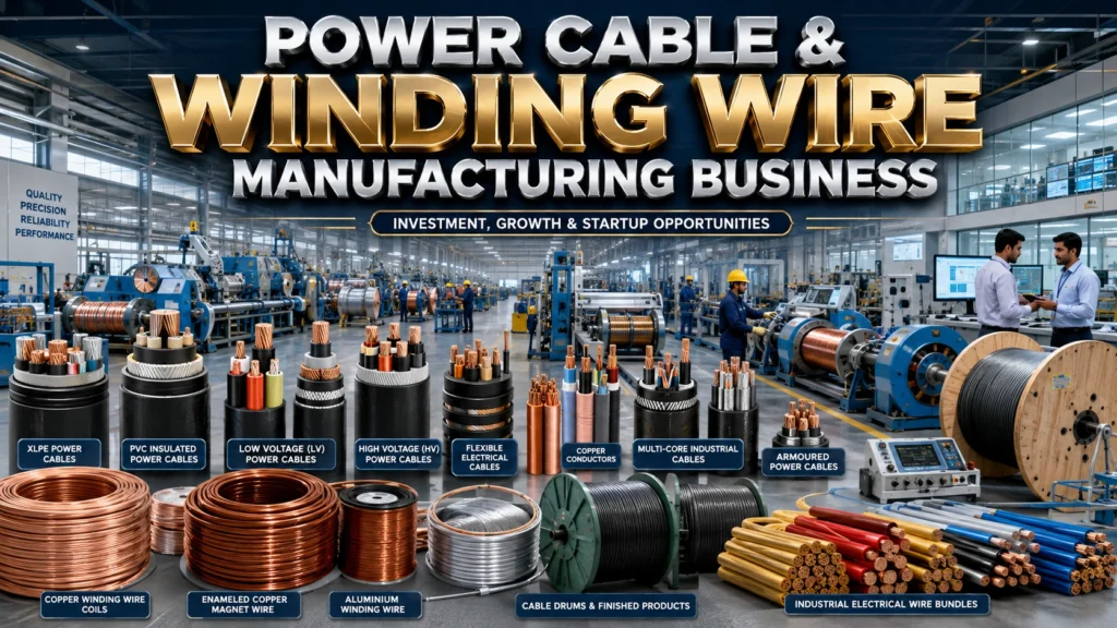 Power Cable Manufacturing Business: Investment, Plant Cost