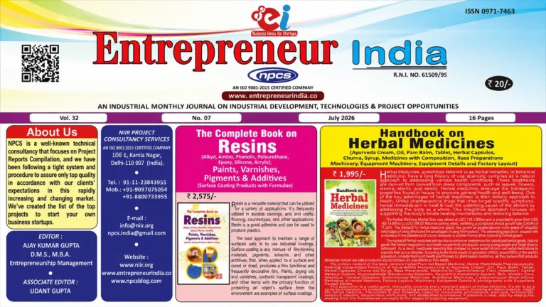 Entrepreneur India July 2026 13 Manufacturing Business Opportunities in India