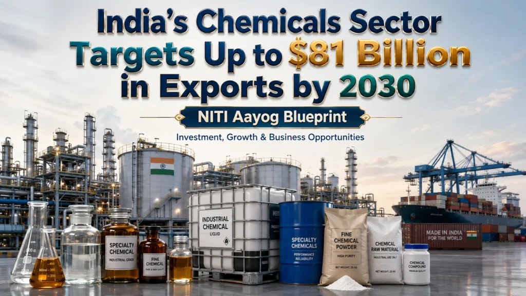 India Chemicals Sector Exports to Reach $81 Billion by 2030