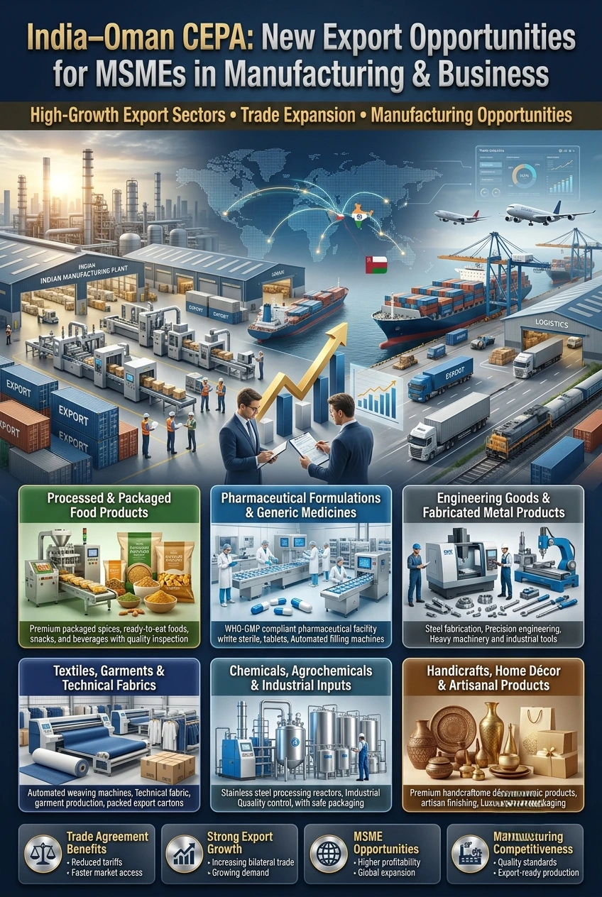 India Oman CEPA Export Opportunities for MSMEs