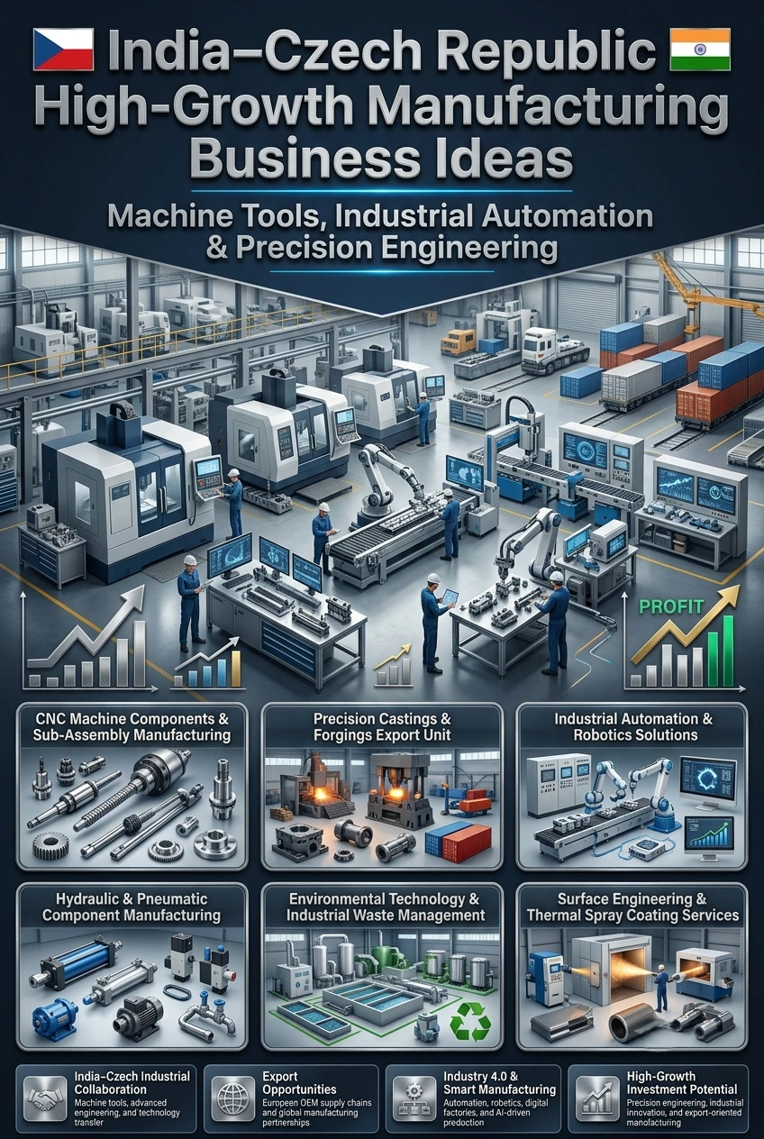 India Czech Republic manufacturing business opportunities in machine tools and precision engineering