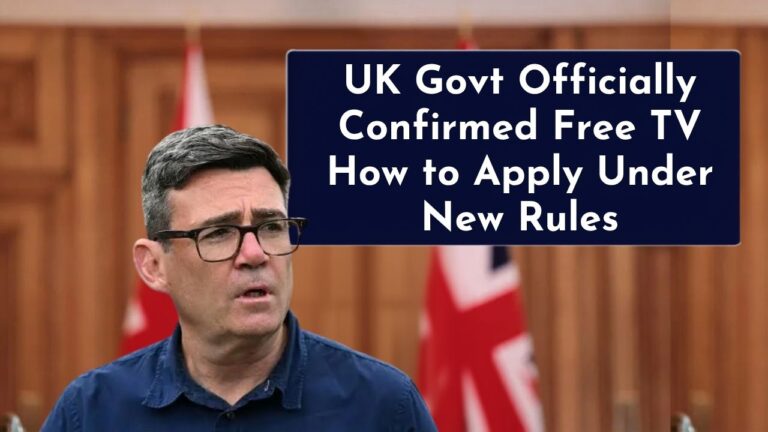 UK Govt Officially Confirmed Free TV Licence for Over-60s