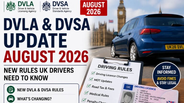 DVLA & DVSA Update August 2026