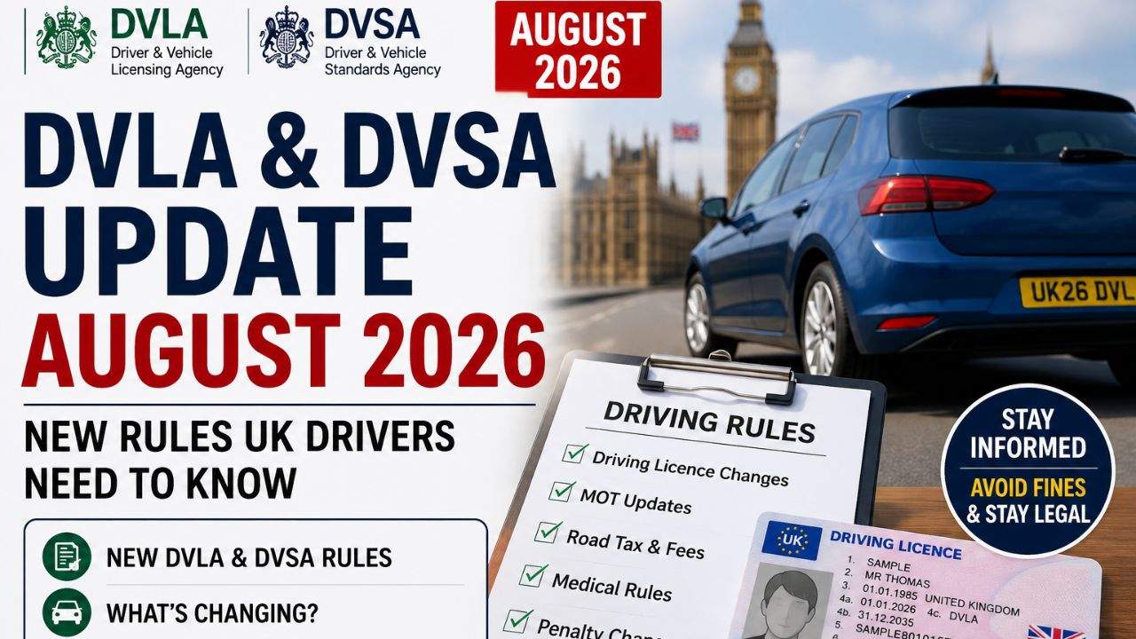 DVLA & DVSA Update August 2026