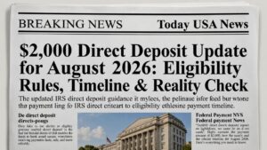 $2,000 Federal Deposits August 2026