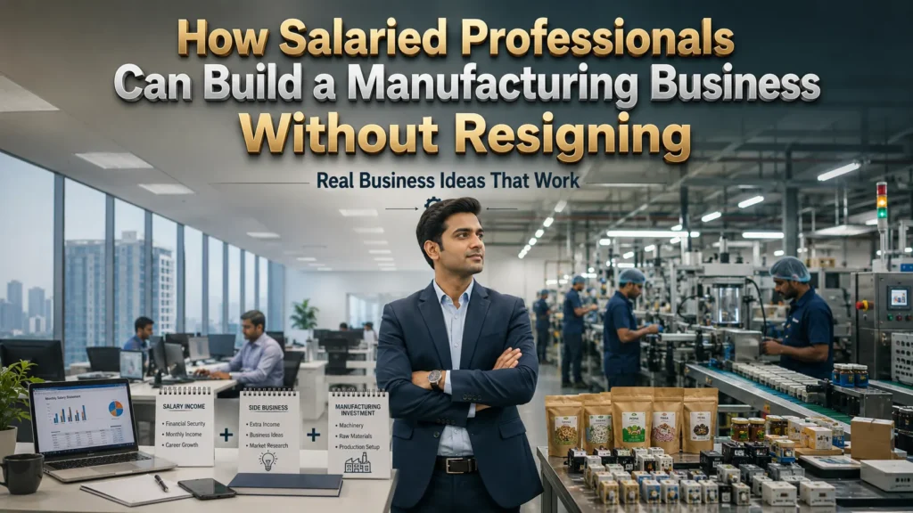 Manufacturing Business for Salaried Professionals: 7 Ideas