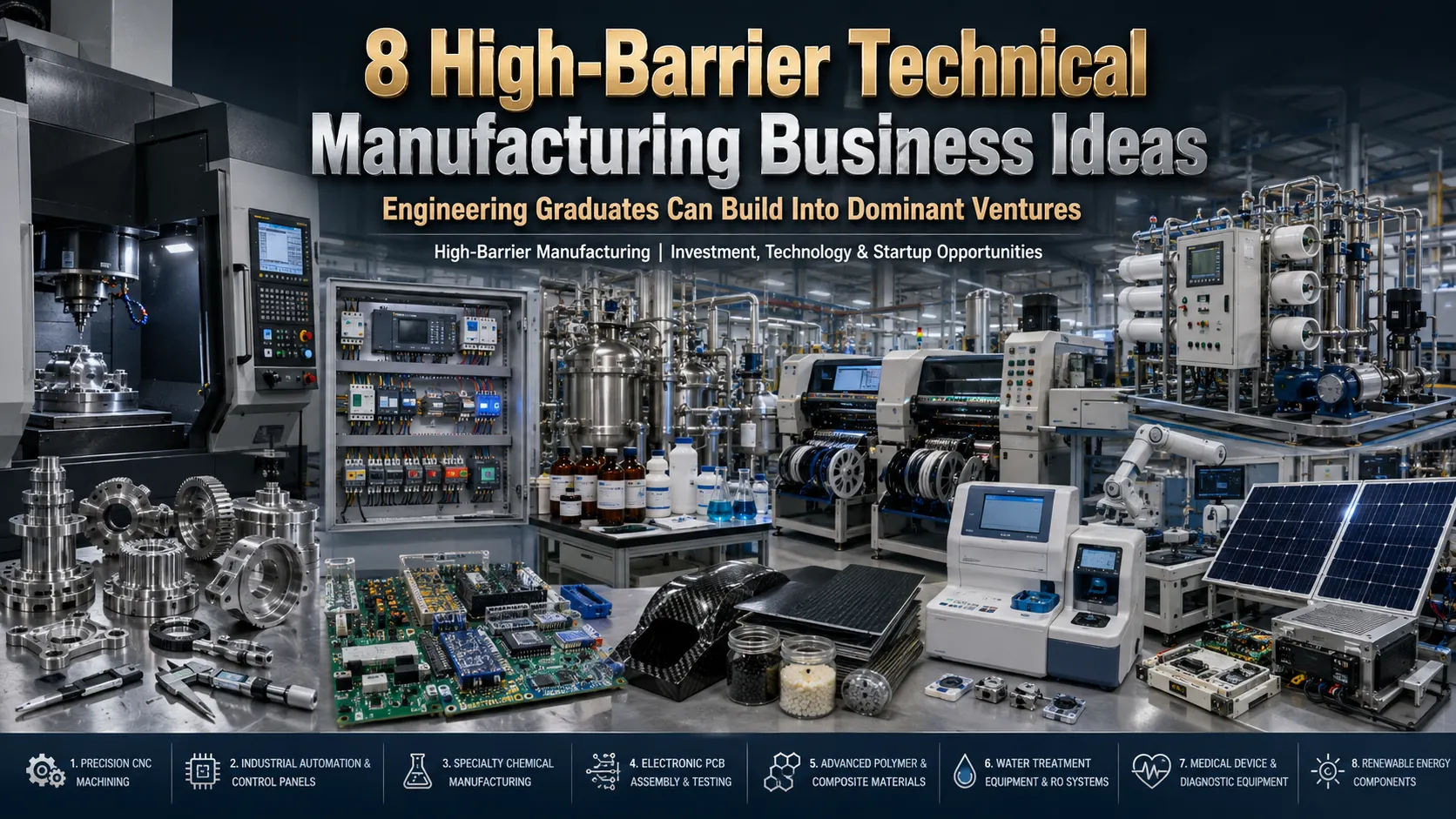 8 technical manufacturing business ideas for engineering graduates in India
